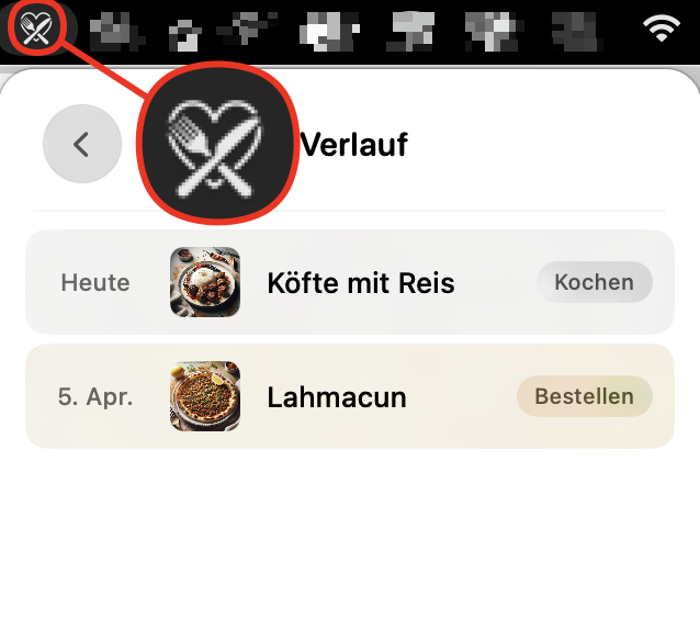 Matchbite Menu Bar